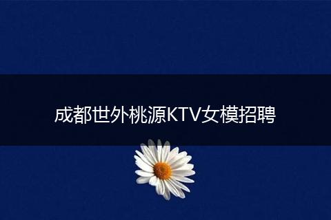 成都世外桃源KTV女模招聘