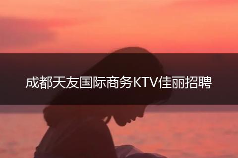 成都天友国际商务KTV佳丽招聘