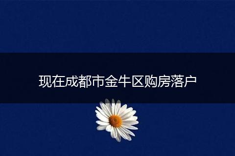 现在成都市金牛区购房落户