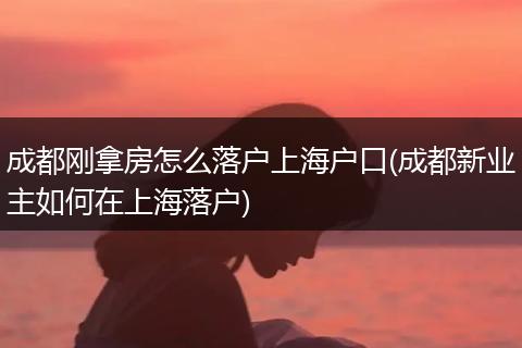 成都刚拿房怎么落户上海户口(成都新业主如何在上海落户)