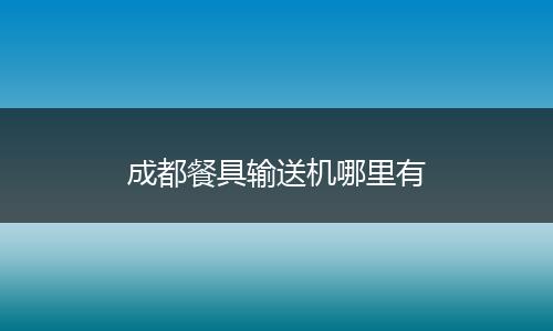 成都餐具输送机哪里有