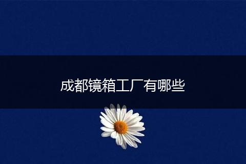 成都镜箱工厂有哪些