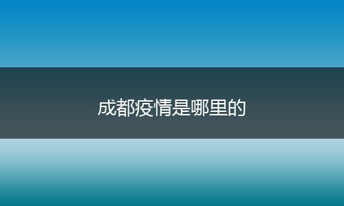 成都疫情是哪里的