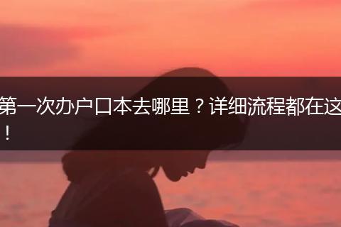 第一次办户口本去哪里?详细流程都在这!
