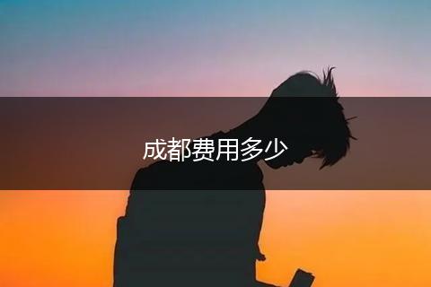 成都费用多少