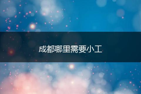 成都哪里需要小工
