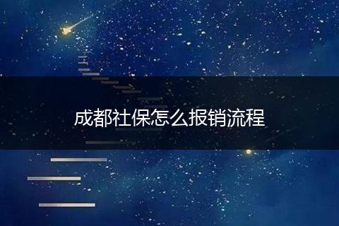 成都社保怎么报销流程