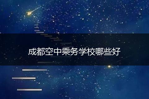 成都空中乘务学校哪些好