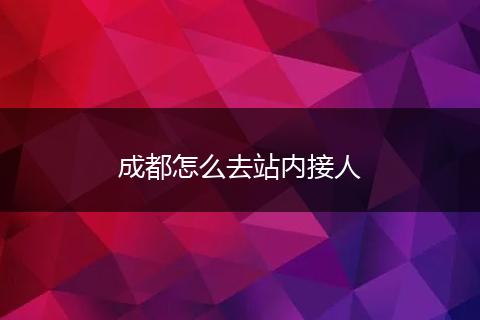 成都怎么去站内接人