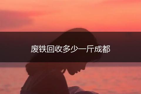 废铁回收多少一斤成都