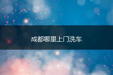 成都哪里上门洗车