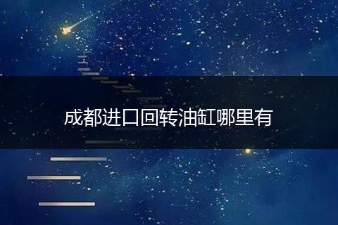 成都进口回转油缸哪里有