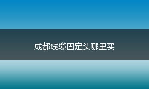 成都线缆固定头哪里买