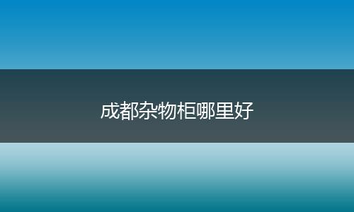 成都杂物柜哪里好