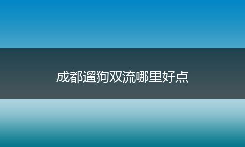 成都遛狗双流哪里好点