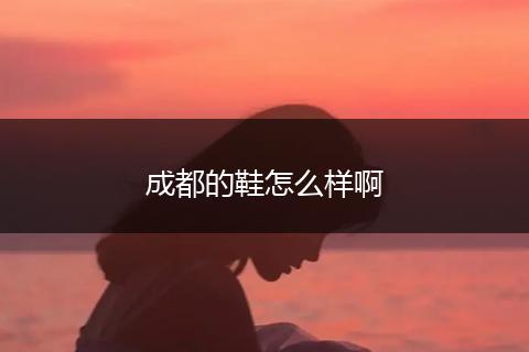 成都的鞋怎么样啊