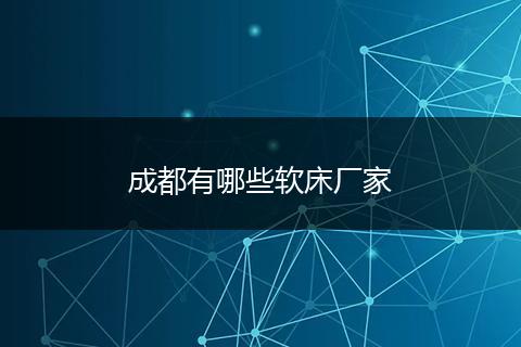 成都有哪些软床厂家