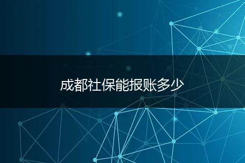 成都社保能报账多少