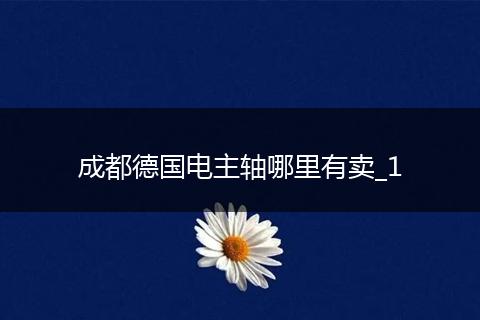 成都德国电主轴哪里有卖_1