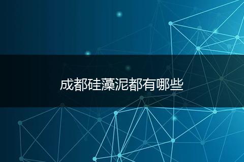 成都硅藻泥都有哪些