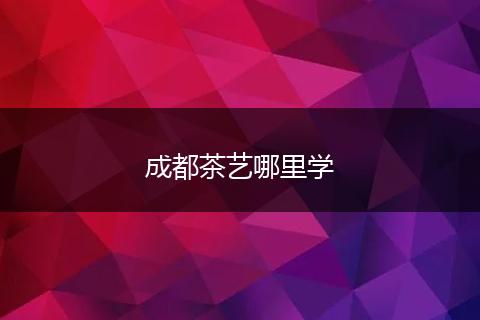 成都茶艺哪里学