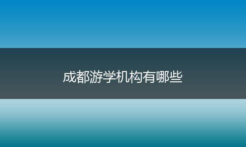 成都游学机构有哪些