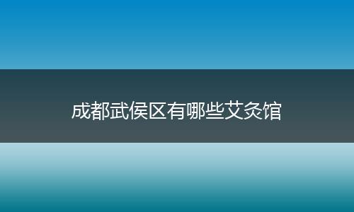 成都武侯区有哪些艾灸馆
