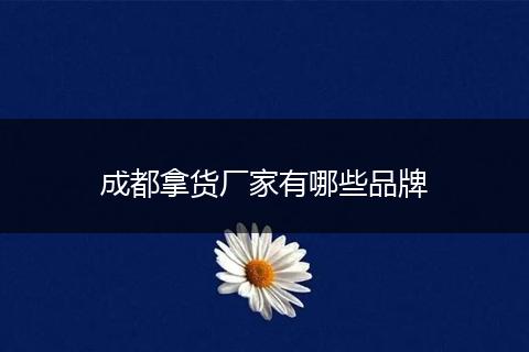 成都拿货厂家有哪些品牌