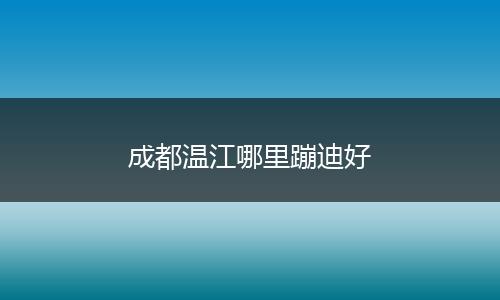成都温江哪里蹦迪好