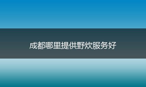 成都哪里提供野炊服务好