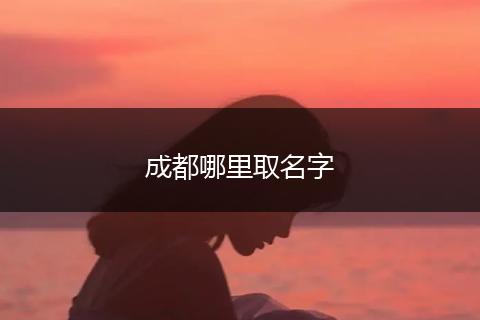 成都哪里取名字
