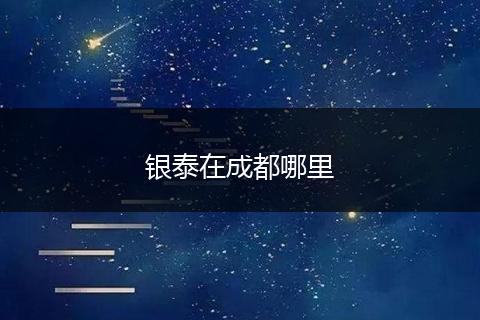 银泰在成都哪里