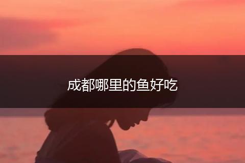 成都哪里的鱼好吃