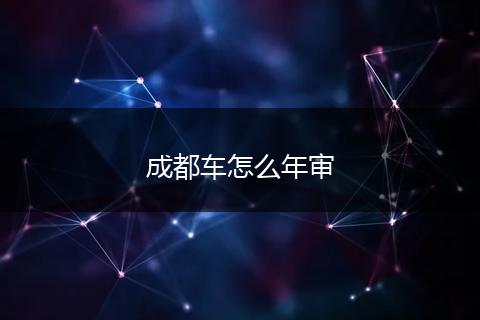 成都车怎么年审