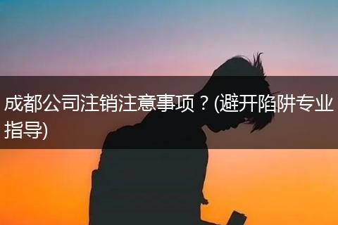 成都公司注销注意事项?(避开陷阱专业指导)