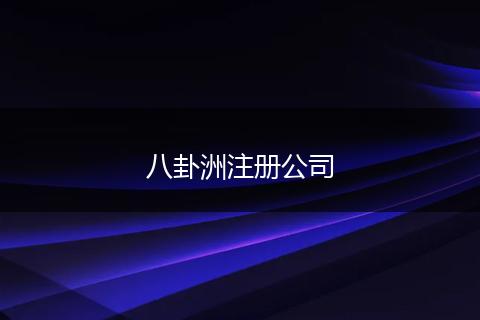 八卦洲注册公司