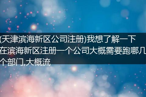 (天津滨海新区公司注册)我想了解一下在滨海新区注册一个公司大概需要跑哪几个部门,大概流