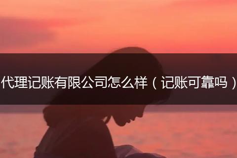 代理记账有限公司怎么样（记账可靠吗）