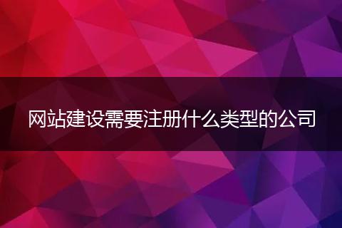 网站建设需要注册什么类型的公司