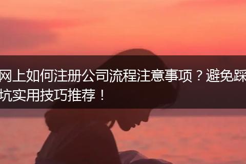 网上如何注册公司流程注意事项？避免踩坑实用技巧推荐！