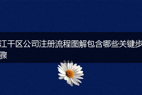 江干区公司注册流程图解包含哪些关键步骤