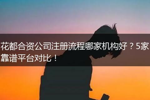 花都合资公司注册流程哪家机构好？5家靠谱平台对比！