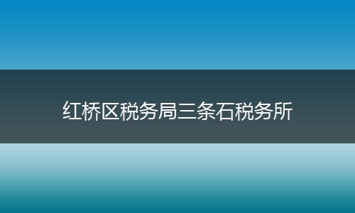红桥区税务局三条石税务所