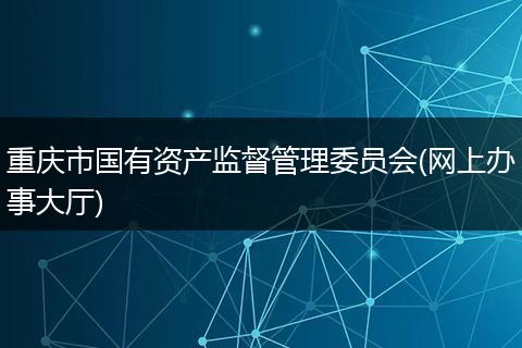 重庆市国有资产监督管理委员会(网上办事大厅)