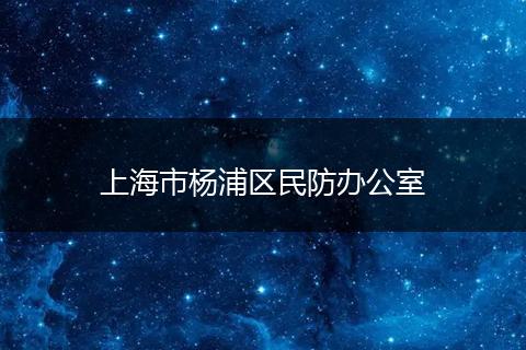 上海市杨浦区民防办公室