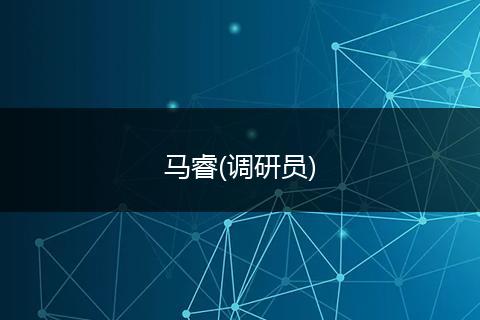 马睿(调研员)