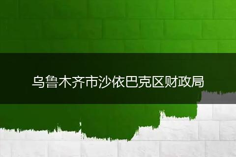 乌鲁木齐市沙依巴克区财政局