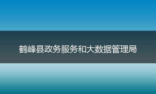 鹤峰县政务服务和大数据管理局