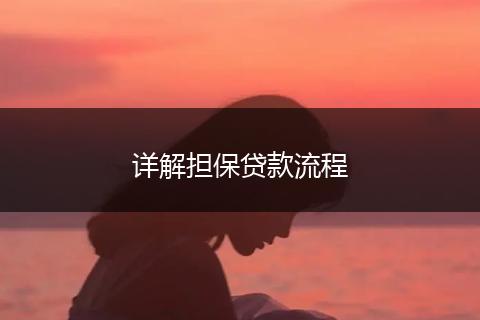详解担保贷款流程