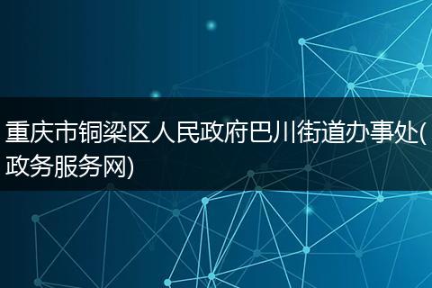 重庆市铜梁区人民政府巴川街道办事处(政务服务网)